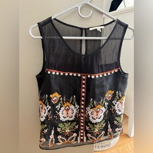 Floreat black blouse